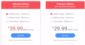 Pricing Plans for android