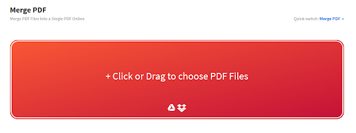 Zone PDF merge PDF tools