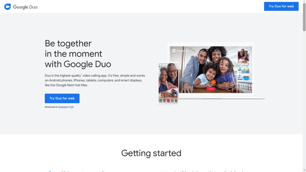 Google Duo-cloud calling