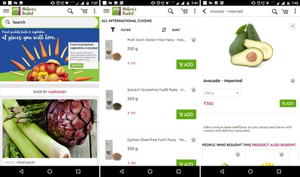 Nature’s Basket Groceries Apps